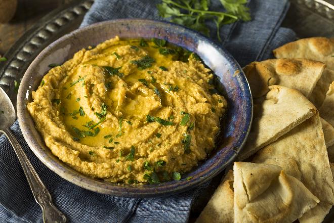 Hummus z dyni z natką pietruszki