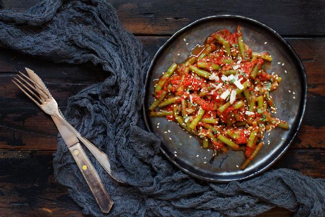 Fasolka szparagowa z sosem bolognese czyli spaghetti z fasolki